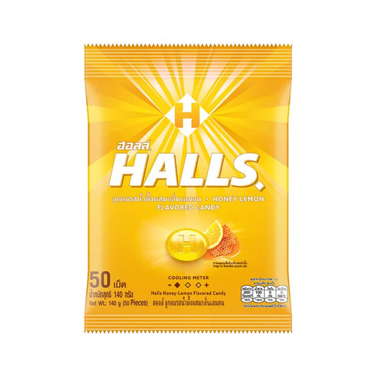 HALLS Flavored Candy (Honey Lemon) - 50s