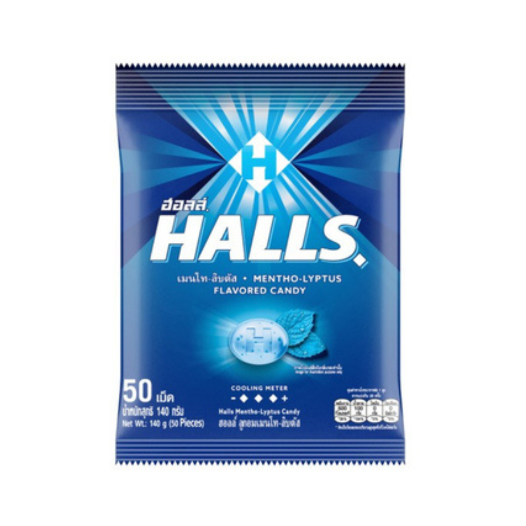 HALLS Flavored Candy (Mentho-lyptus) - 50s