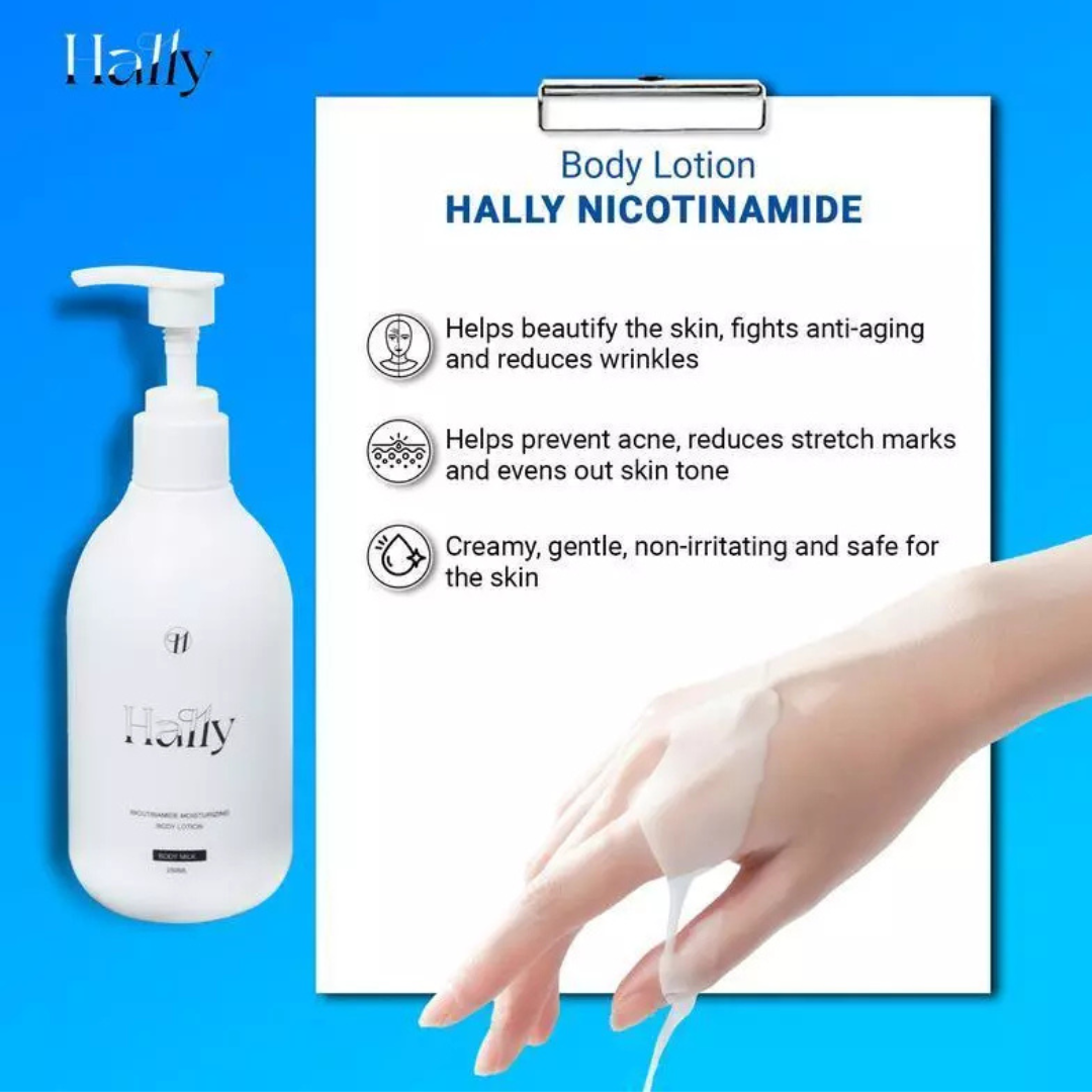 HALLY Nicotinamide Moisturizing Body Milk Lotion 250ml