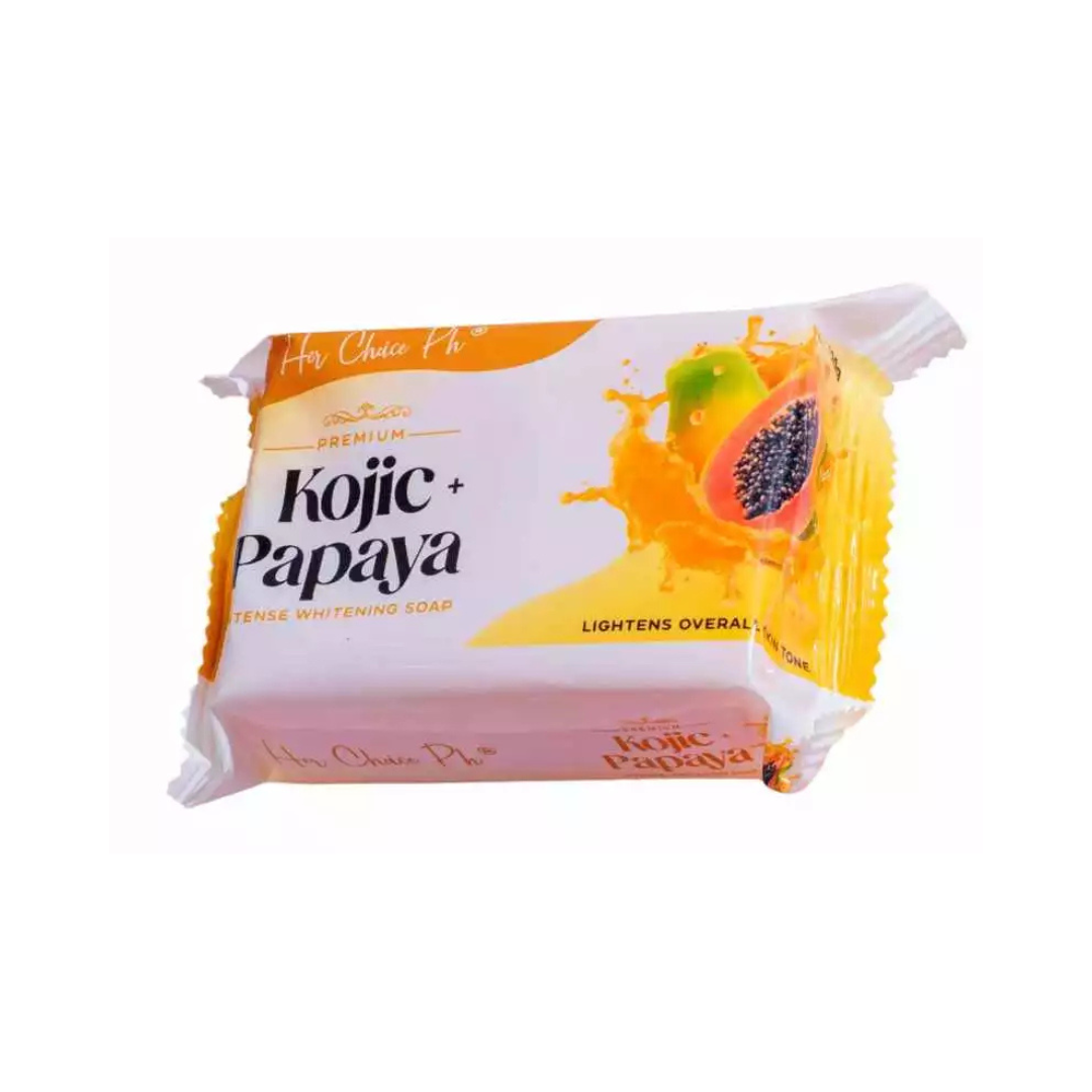HER CHOICE PH Premium Kojic + Papaya Whitening Soap 120g
