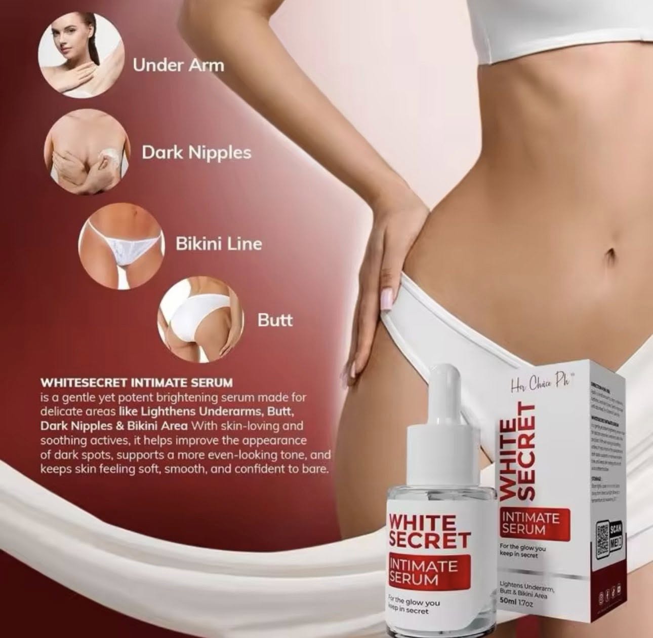HER CHOICE PH White Secret Serum (Intimate) 50ml