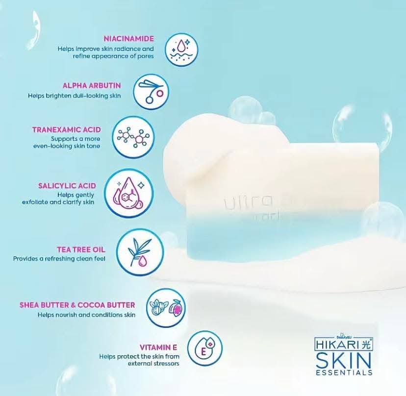 HIKARI SKIN Ultra Bright Miracle Soap 5x75g