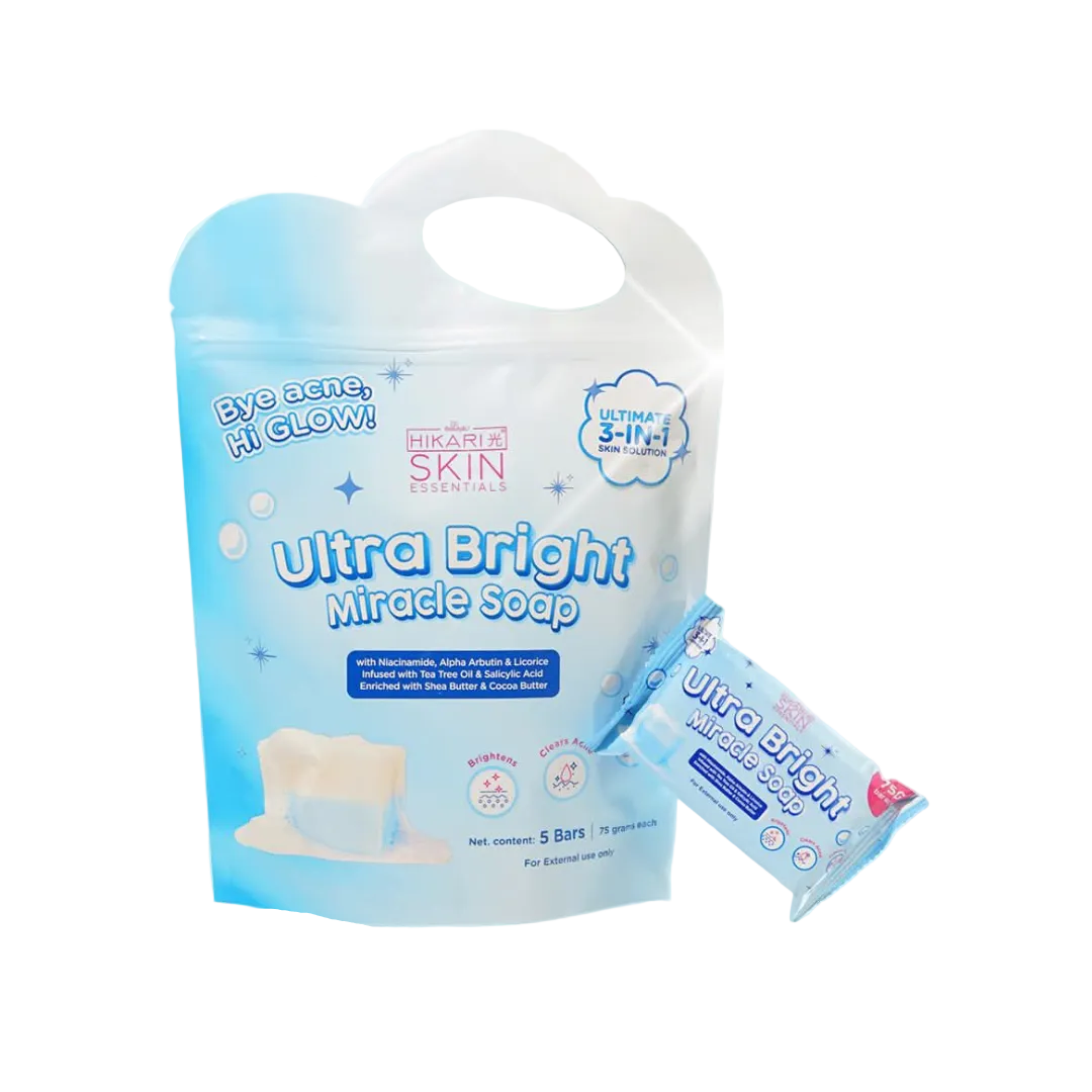 HIKARI SKIN Ultra Bright Miracle Soap 5x75g