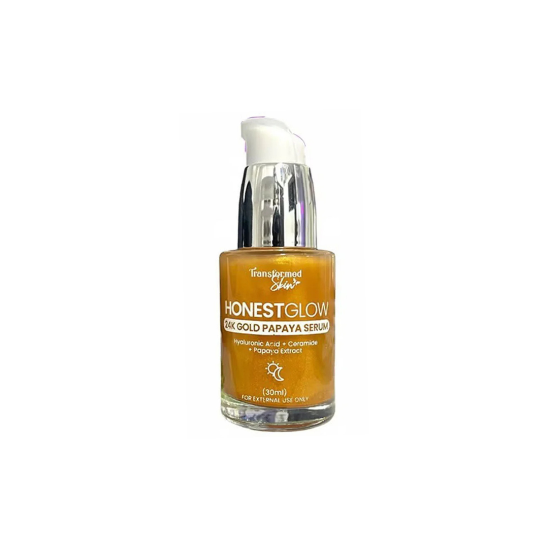 HONEST GLOW Serum (24K Gold Papaya) by TRANSFORMED SKIN 30ml