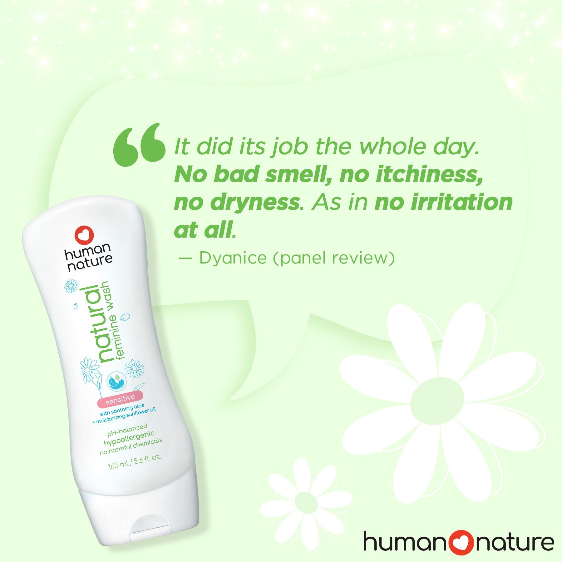 HUMAN NATURE Natural Feminine Wash (Sensitive) 165ml