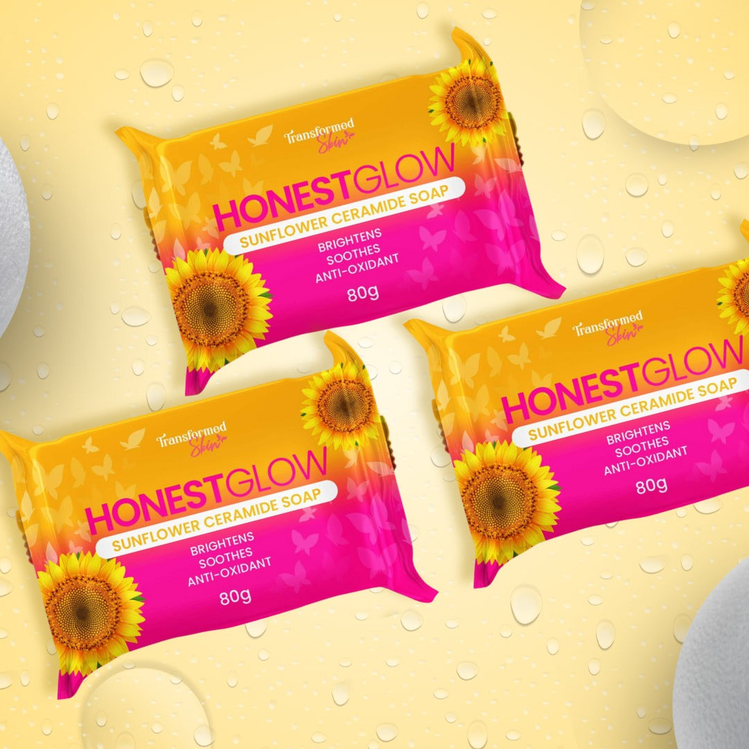 Honest Glow Sunflower Ceramide Soap by Transformed Skin 80g