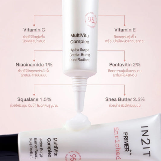 IN2IT Primer++ (Enriched  95% Skincare) 15g
