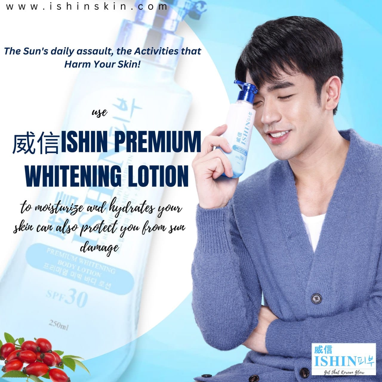 Ishin Premium Whitening Body Lotion SPF30 250mL