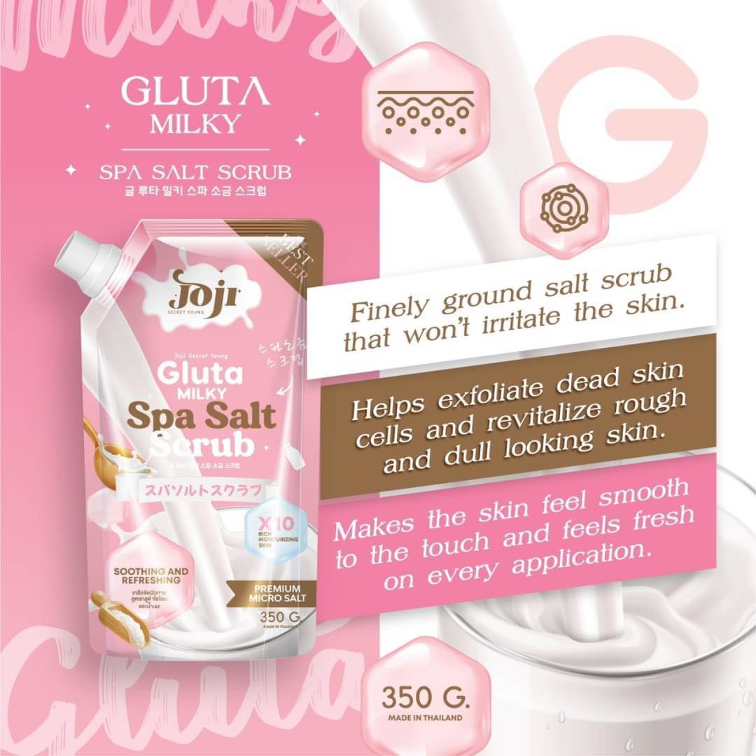 Joji Gluta Milky Spa Salt Scrub 350g