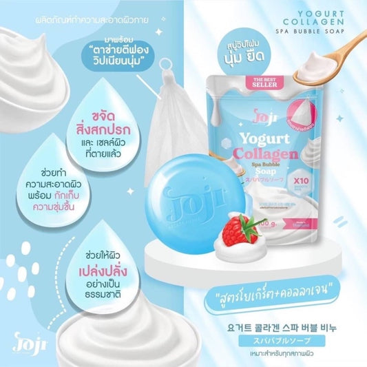 Joji Yogurt Collagen Spa Bubble Soap 100g