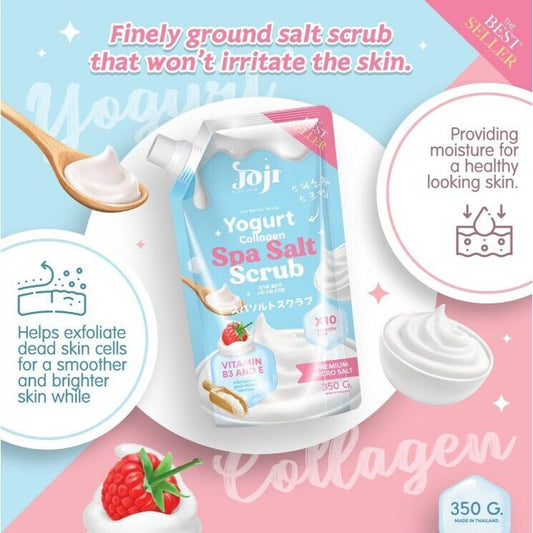 Joji Yogurt Collagen Spa Salt Scrub 350g