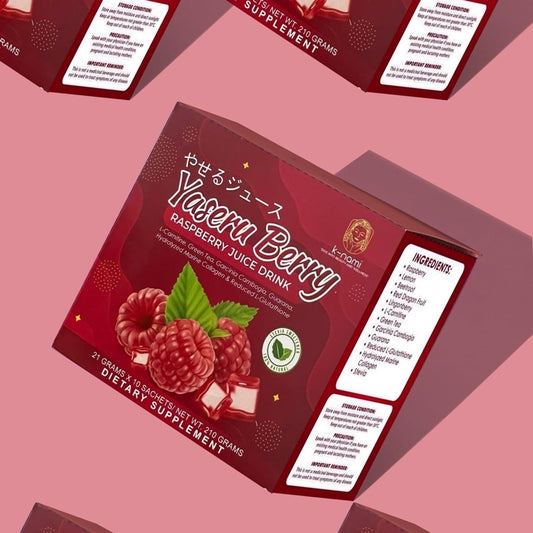 K-Nami Yaseru Berry Raspberry Juice Drink (Glutathione, Collagen, Slimming) 10 Sachets