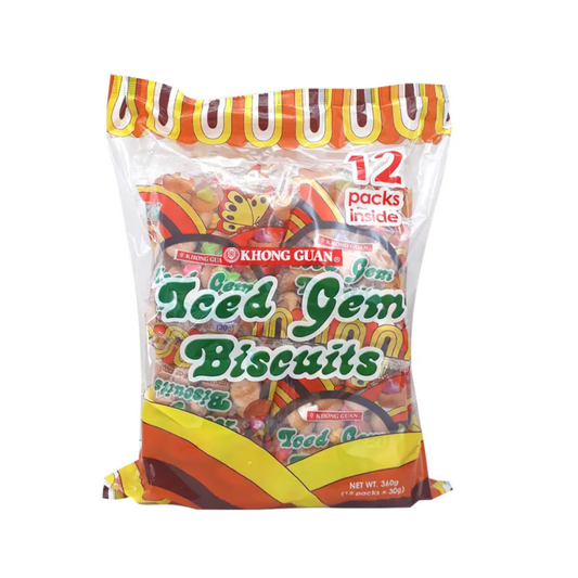 KHONG GUAN Iced Gem Biscuits - 12 Packs