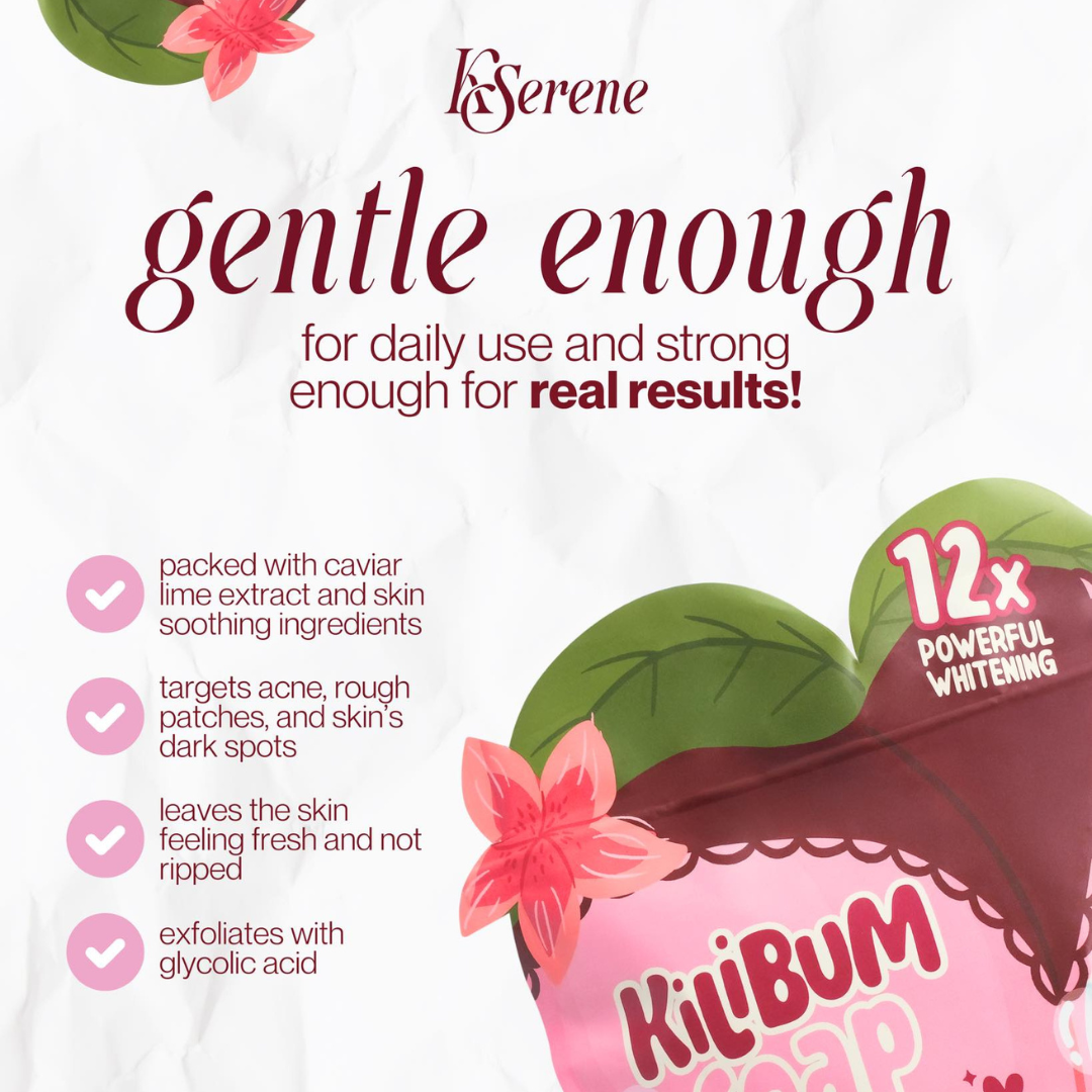KSERENE KiliBum Soap (Gluta Glycolic) 3x70g