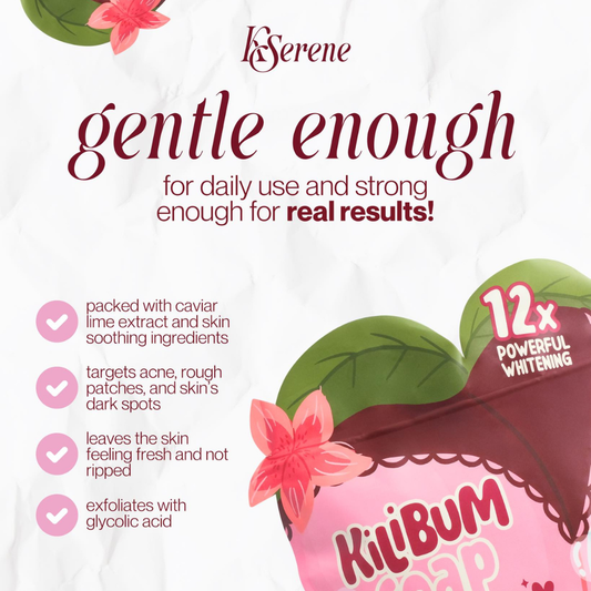 KSERENE KiliBum Soap (Gluta Glycolic) 3x70g