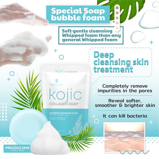 Kojic Collagen Soap (Extreme Whitening) by Precious Skin Thailand 60g
