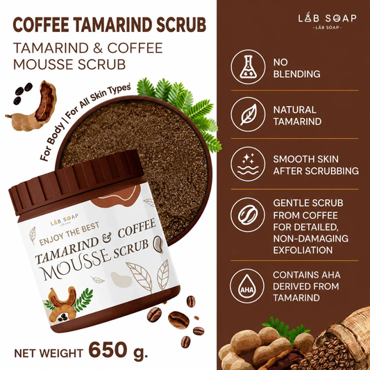 LAB SOAP Mousse Scrub (Tamarind & Coffee) 650g