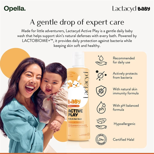 LACTACYD Baby Hair & Body Wash (Active Play) 250ml