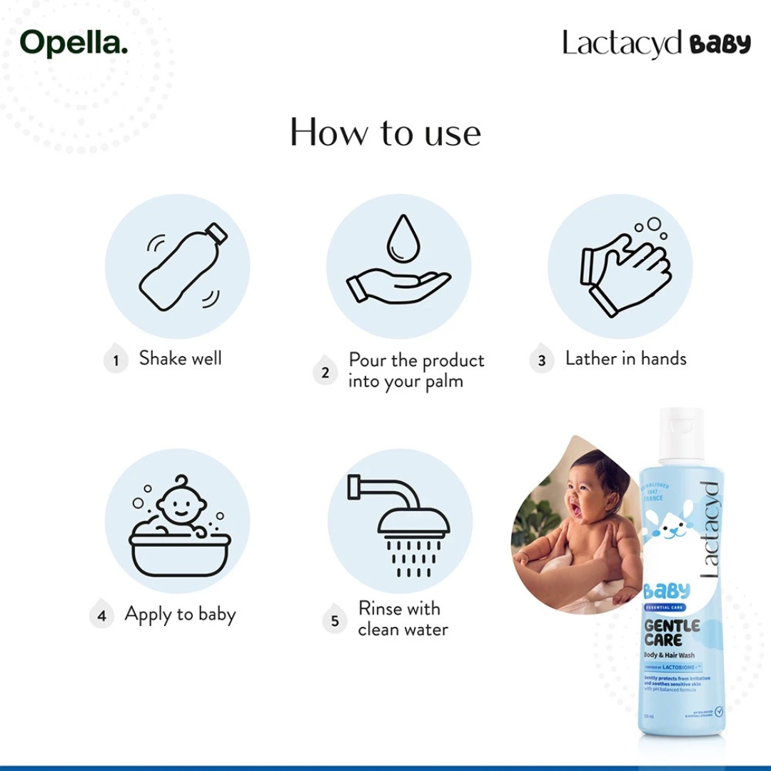 LACTACYD Baby Hair and Body Wash (Gentle Care)