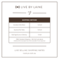 LIVE BY LAINE Shipping rates