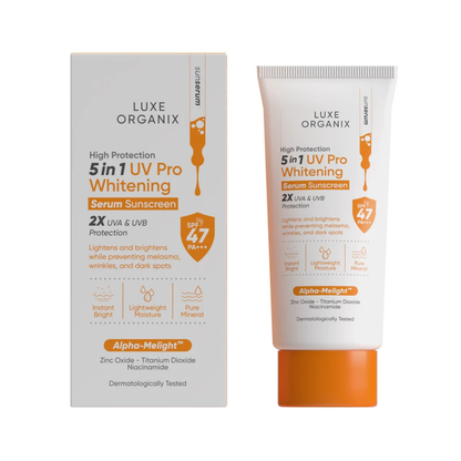 LUXE ORGANIX 5in1 UV Pro Whitening Serum Sunscreen (SPF 47 PA+++) 40g