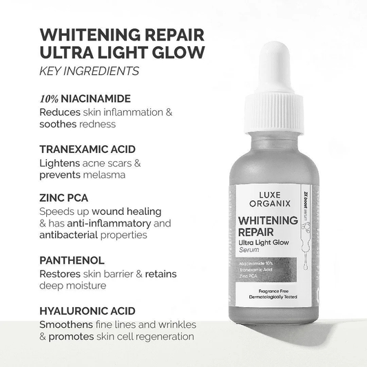 LUXE ORGANIX ClinicalPro Ultra Light Glow Serum (Whitening Repair) 30ml