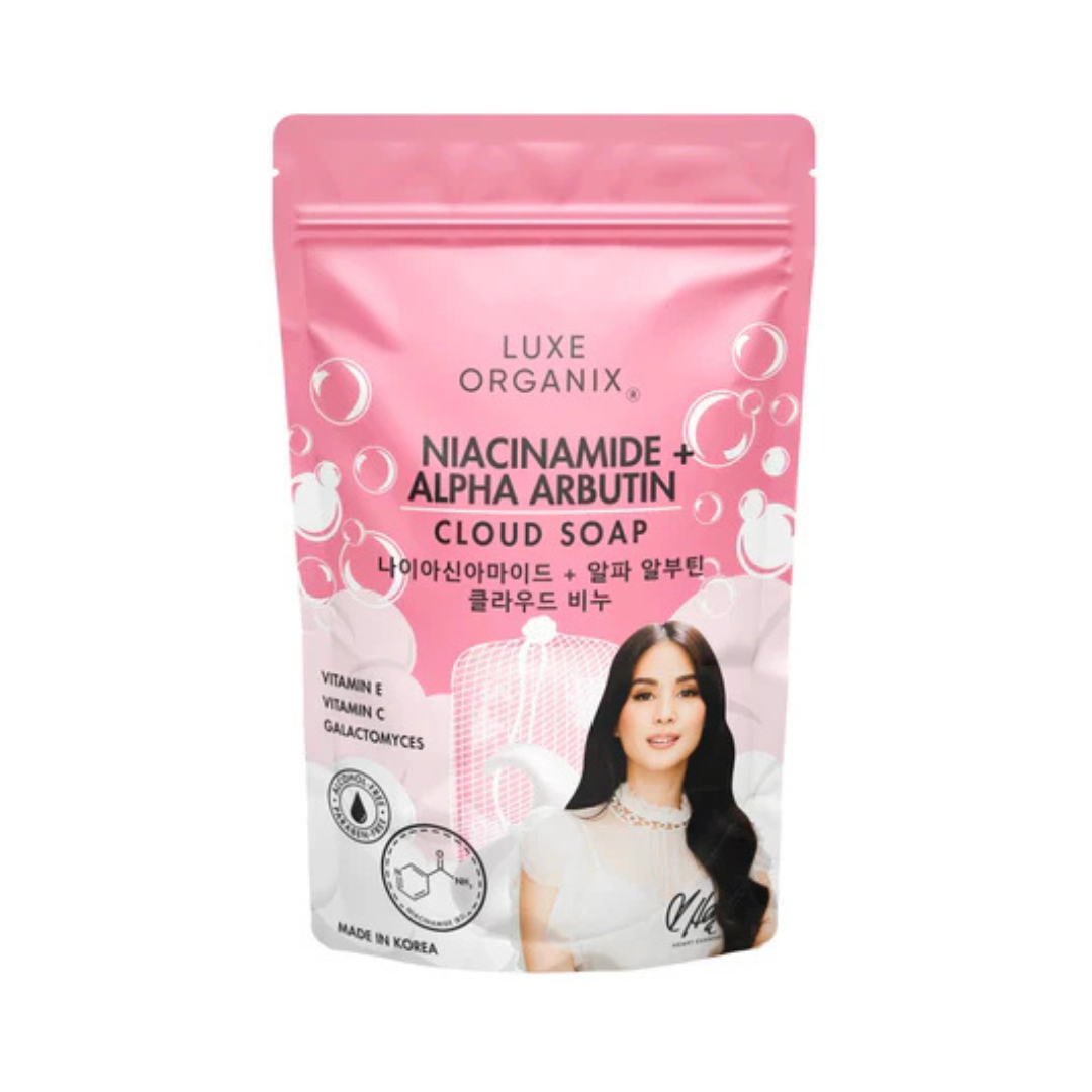 LUXE ORGANIX Cloud Soap (Niacinamide + Alpha Arbutin) 180g