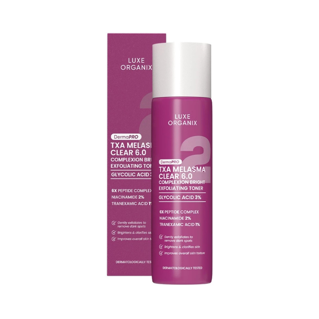 LUXE ORGANIX Complexion Bright Exfoliating Toner (TXA Melasma Clear 6.0) 150ml