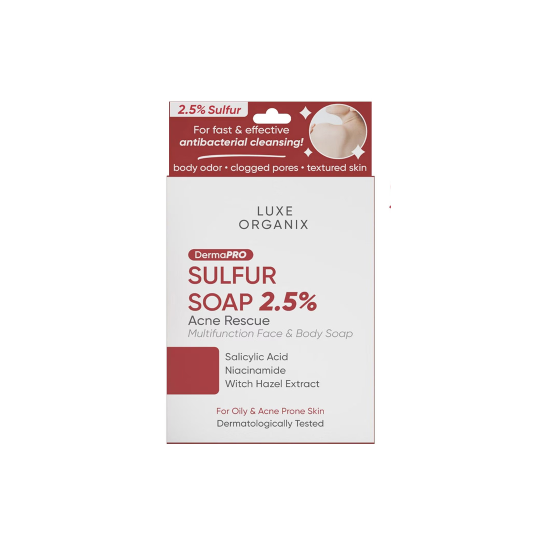 LUXE ORGANIX DermaPRO Sulfur Soap 2.5% 80g