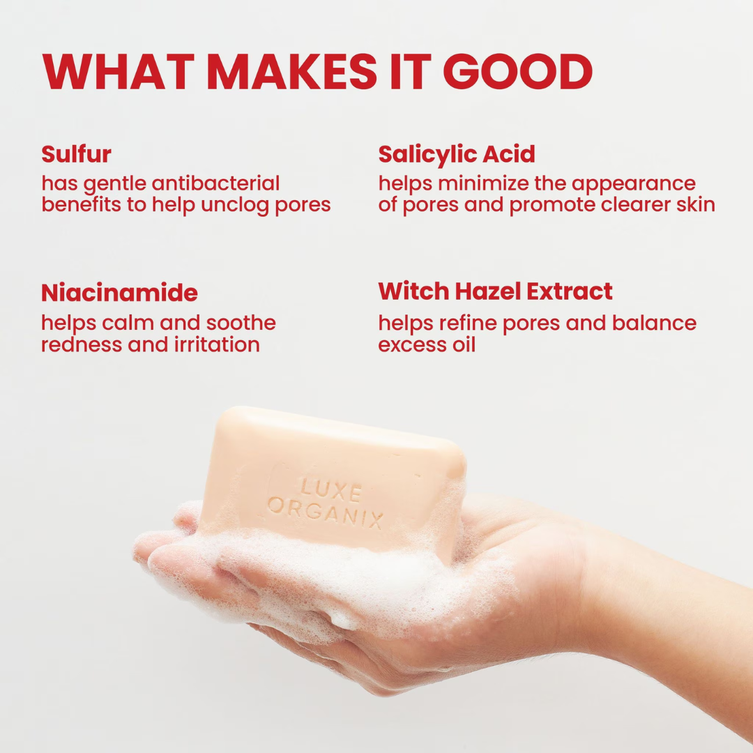 LUXE ORGANIX DermaPRO Sulfur Soap 2.5% 80g