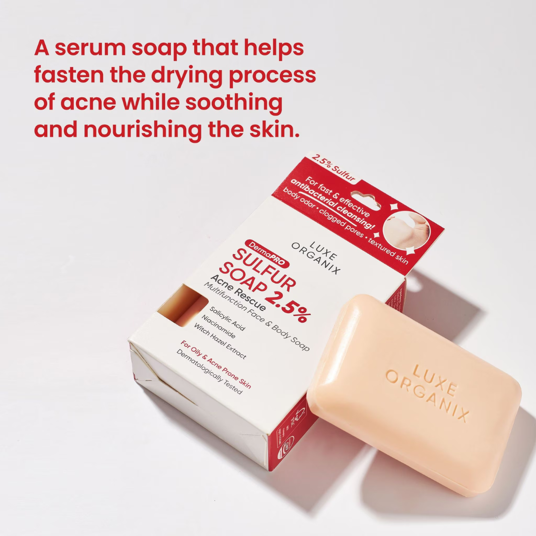 LUXE ORGANIX DermaPRO Sulfur Soap 2.5% 80g