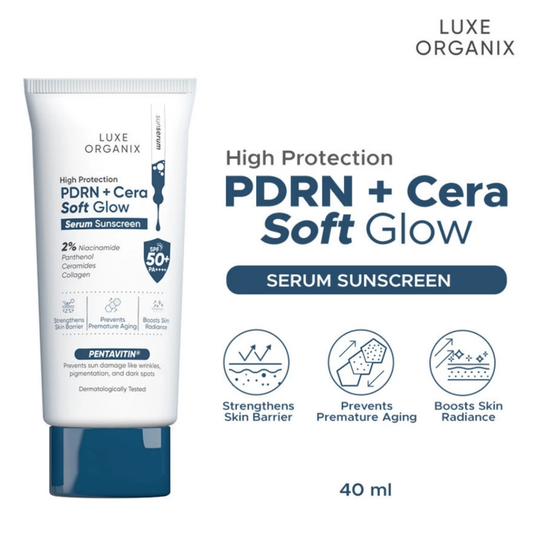 LUXE ORGANIX High Protection Serum Sunscreen (PDRN + Cera Soft Glow) 40ml