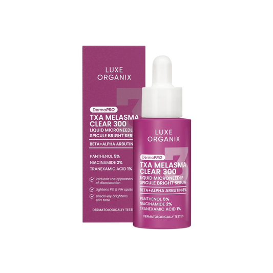 LUXE ORGANIX Liquid Microneedle Spicule Bright Serum (TXA Melasma Clear 300) 30ml