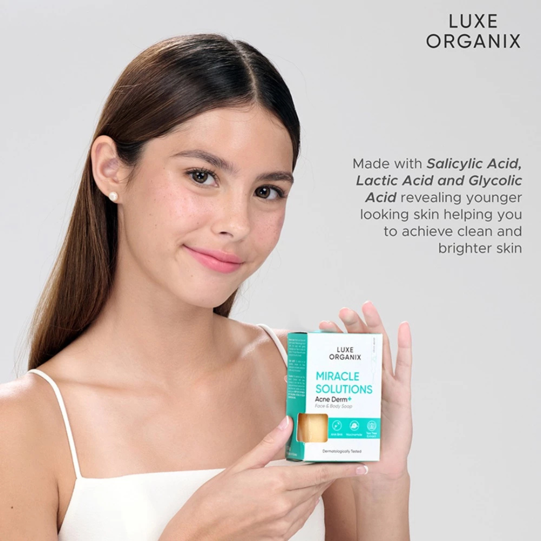 LUXE ORGANIX Miracle Solutions Face & Body Soap (Acne Derm+) 135g