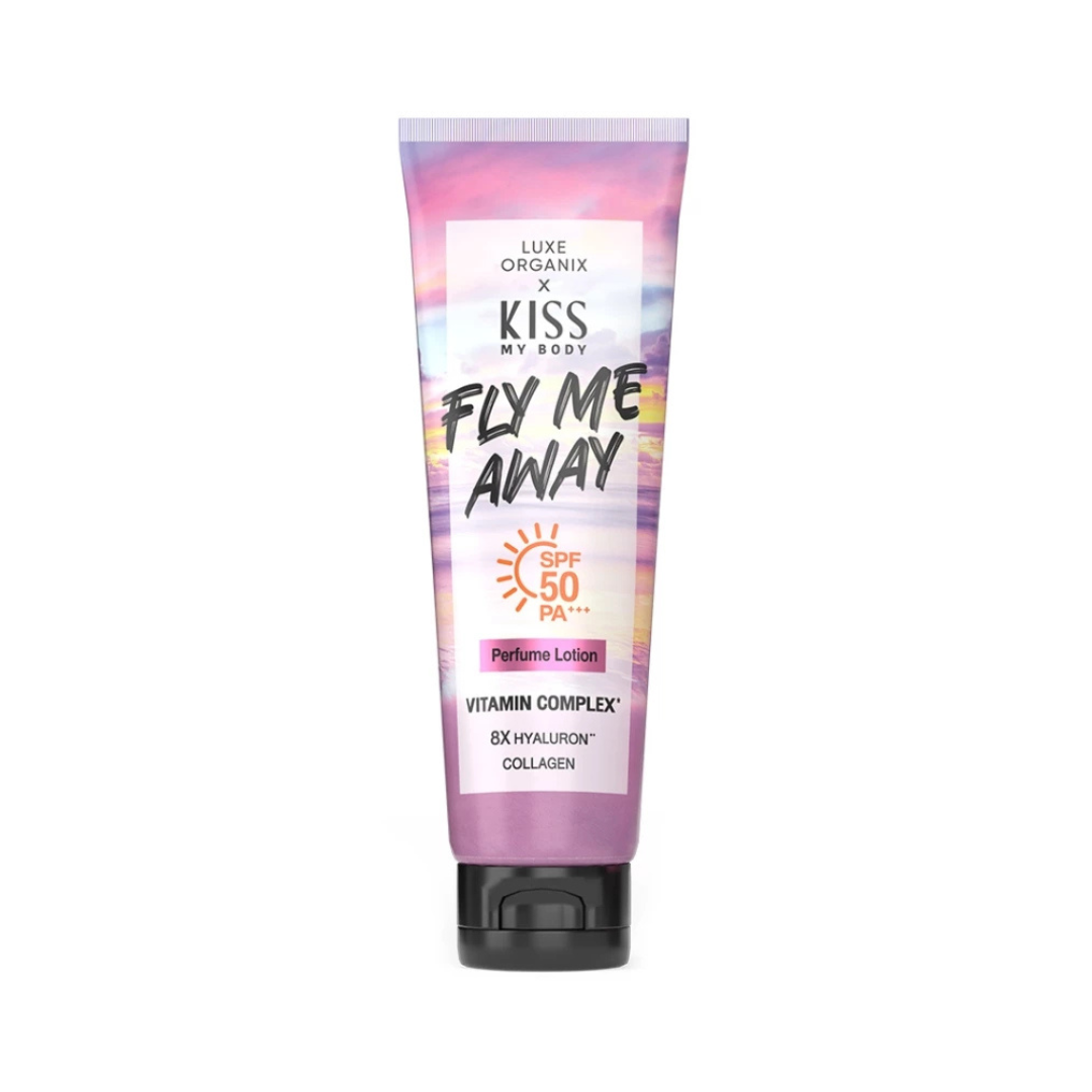 LUXE ORGANIX X KISS MY BODY Perfumed Lotion SPF50 PA+++ (Fly Me Away) 200g