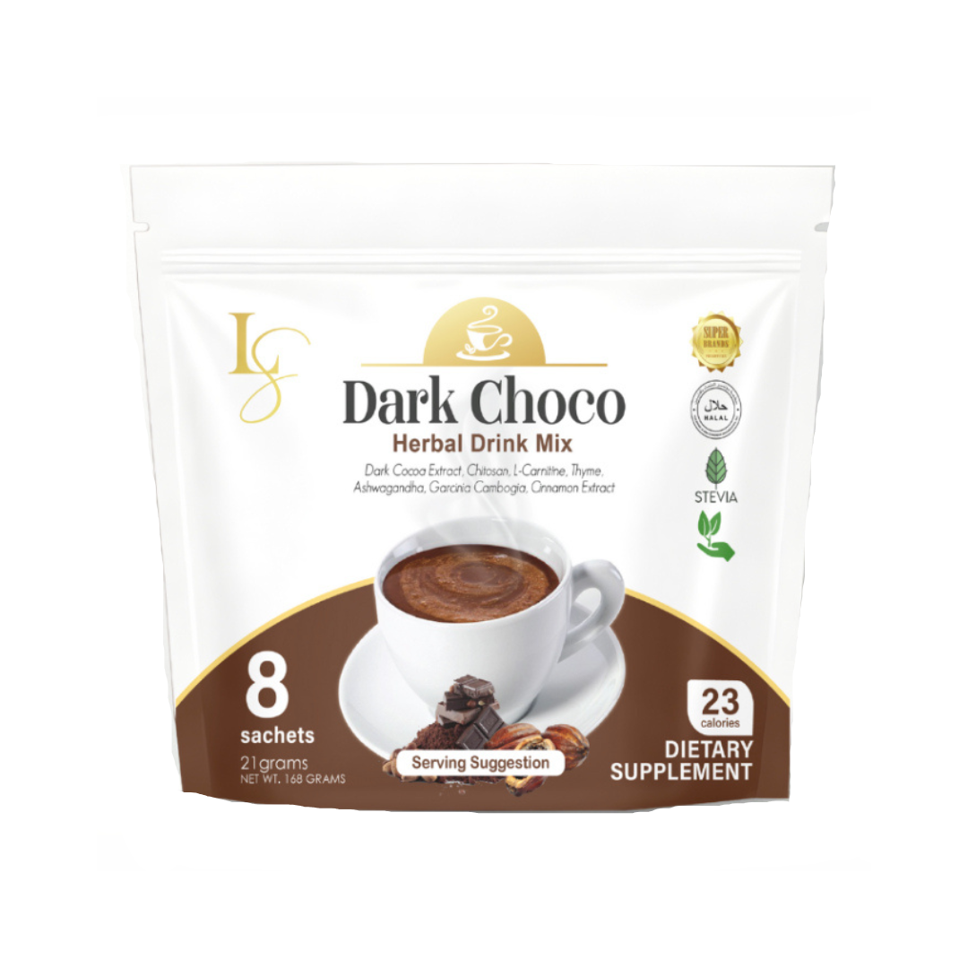 LUXE SLIM Herbal Drink Mix (Dark Choco) - 8 sachets
