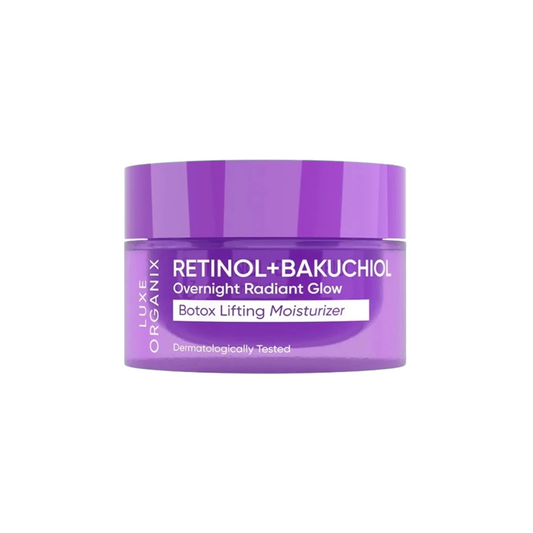 LUXE ORGANIX Overnight Radiant Glow Botox Lifting Moisturizer (Retinol + Bakuchiol) 50g