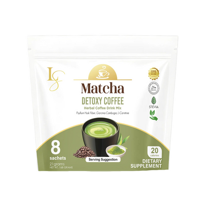 LUXE SLIM Matcha Detoxy Coffee 8 sachets