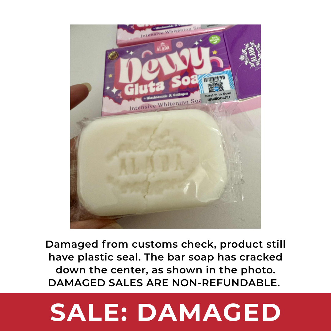 [SALE: DAMAGED] ALADA Dewy Gluta Soap (Niacinamide & Collagen) 70g