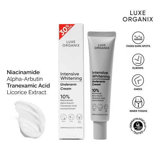 Luxe Organix Intense Whitening Underarm Cream 10% Niacinamide 40g