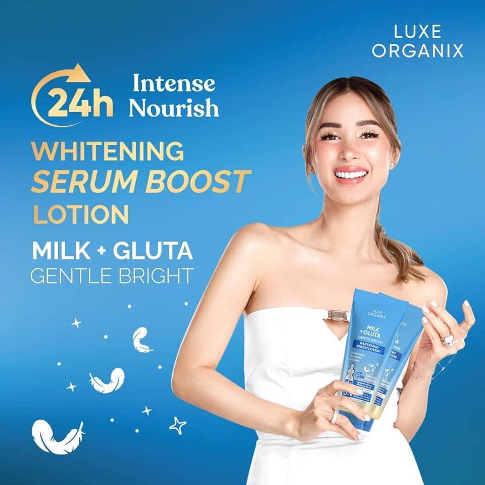 Luxe Organix Milk Gluta Gentle Bright Whitening Serum Lotion