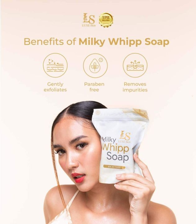 Luxe Skin Milky Whipp Soap 20x Actives 2x135g