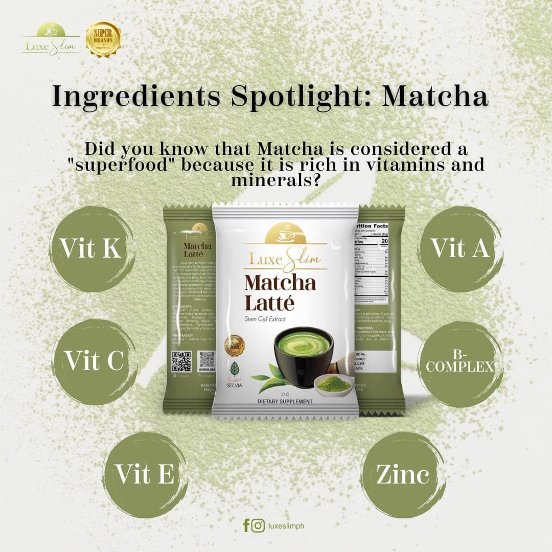 Luxe Slim Matcha Latte 21g x 10 sachets