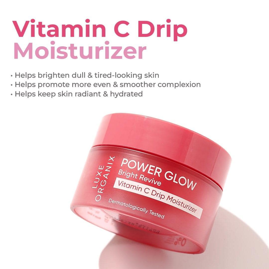 Luxe Organix Brighte Revive Vitamin C Drip Moisturizer (Power Glow) 50g