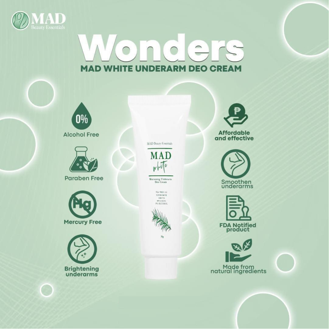 MAD WHITE Whitening Underarm Deo Cream 30g
