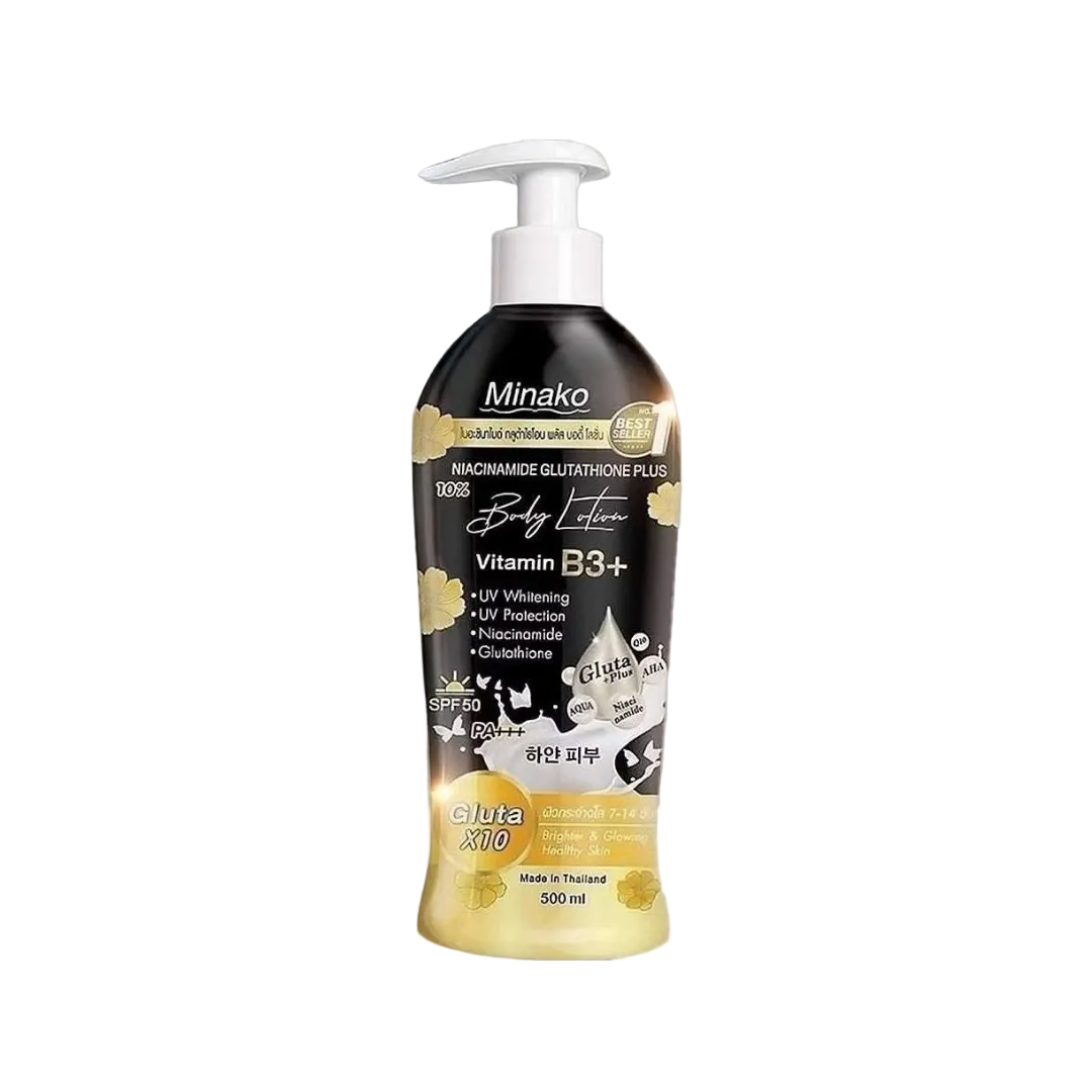 MINAKO Body Lotion (Niacinamide + Glutathione, SPF50 PA+++) 500ml