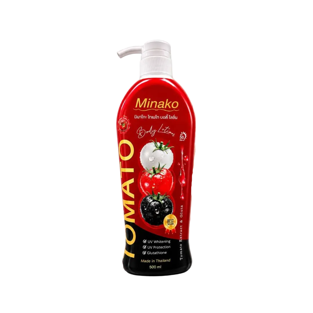 MINAKO Body Lotion (Tomato + Glutathione, SPF50 PA+++) 500ml