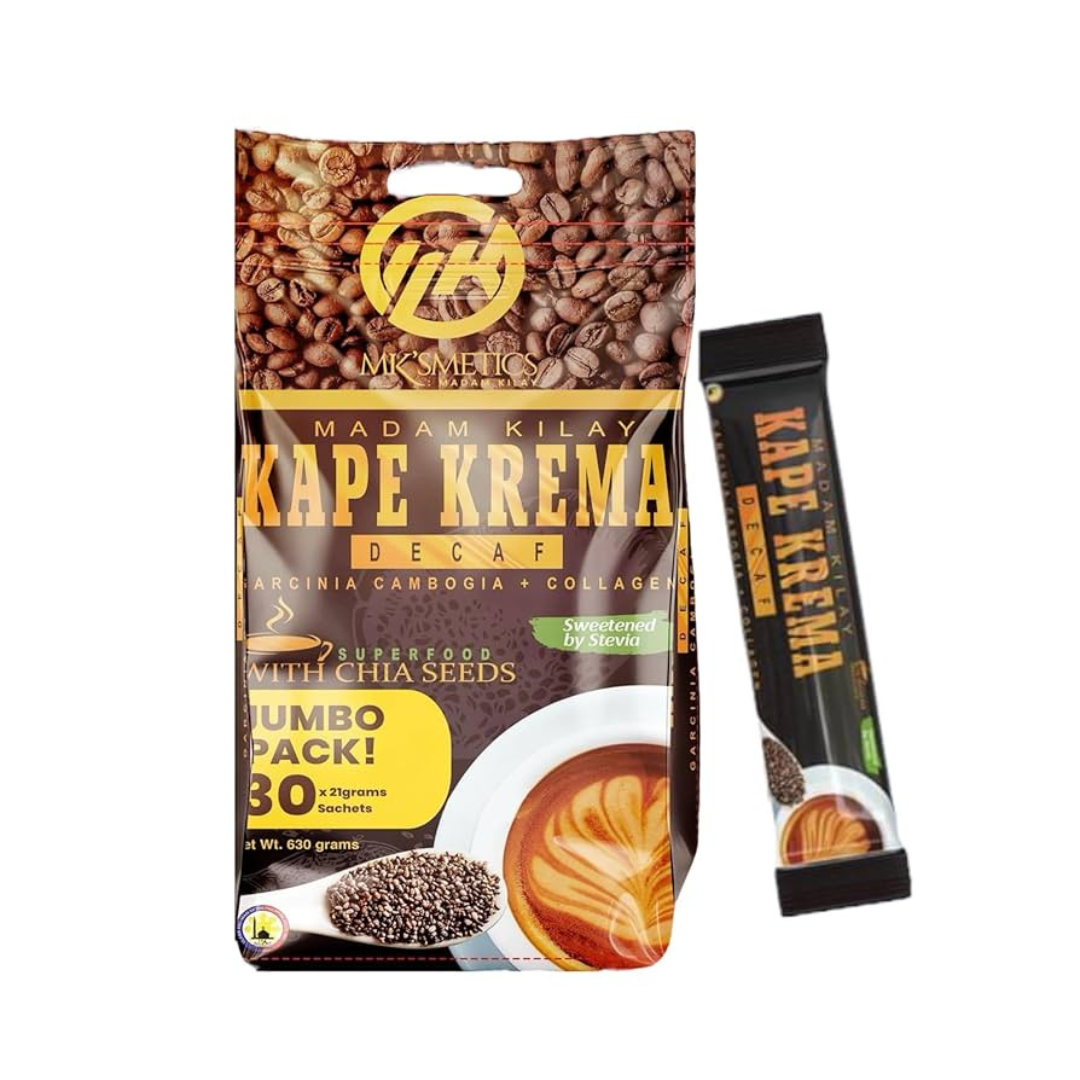 MK'SMETICS Kape Krema Decaf by MADAM KILAY | Choose Size