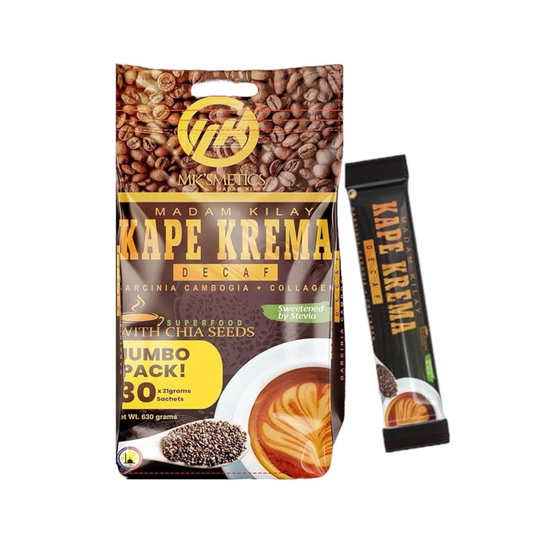 MK'SMETICS Kape Krema Decaf by MADAM KILAY | Choose Size