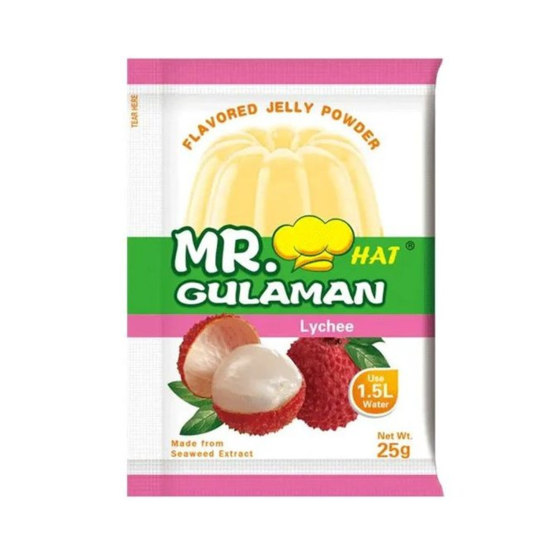 MR. HAT Gulaman Flavored Jelly Powder (Lychee) 25g